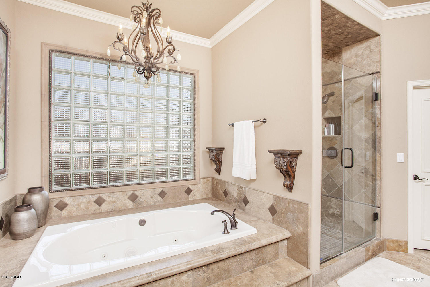 7425 East Gainey Ranch Road, Unit 52 Scottsdale, AZ 85258 - Photo 15 of 25 14 Master Shower and Tub