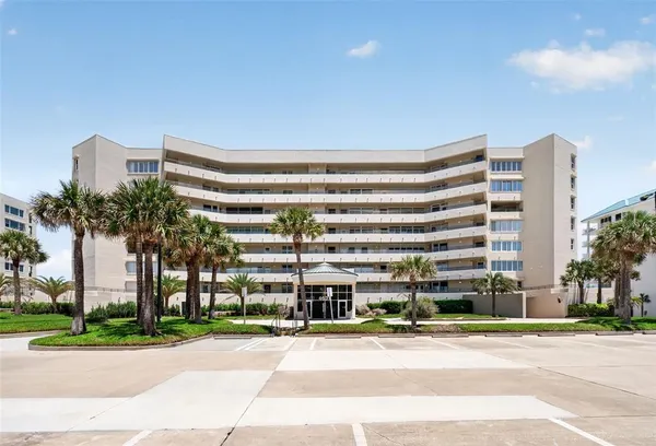 a front view of a building