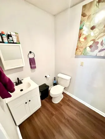 a bathroom with a sink and a toilet