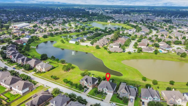 an aerial view of a city