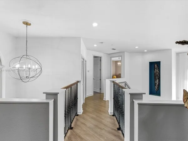 a city view with tall buildings