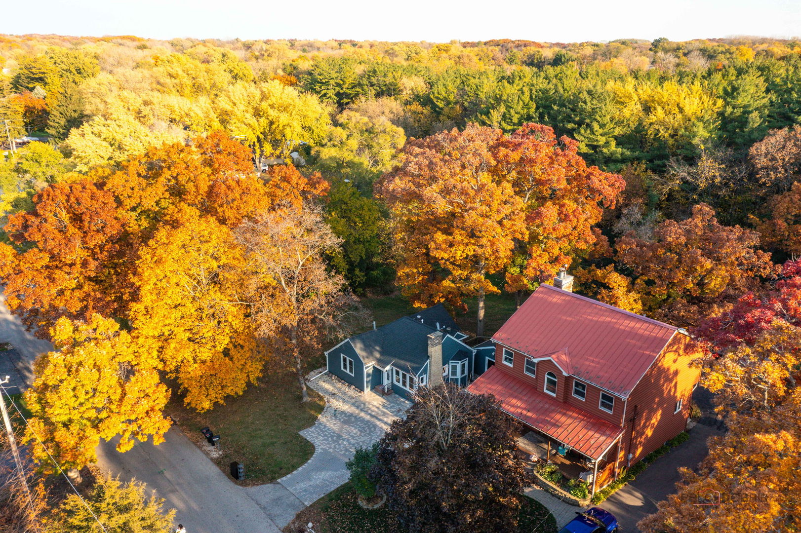 39113 North Cedar Crest Drive Lake Villa, IL 60046 - Photo 19 of 22 an aerial view of residential houses with outdoor space