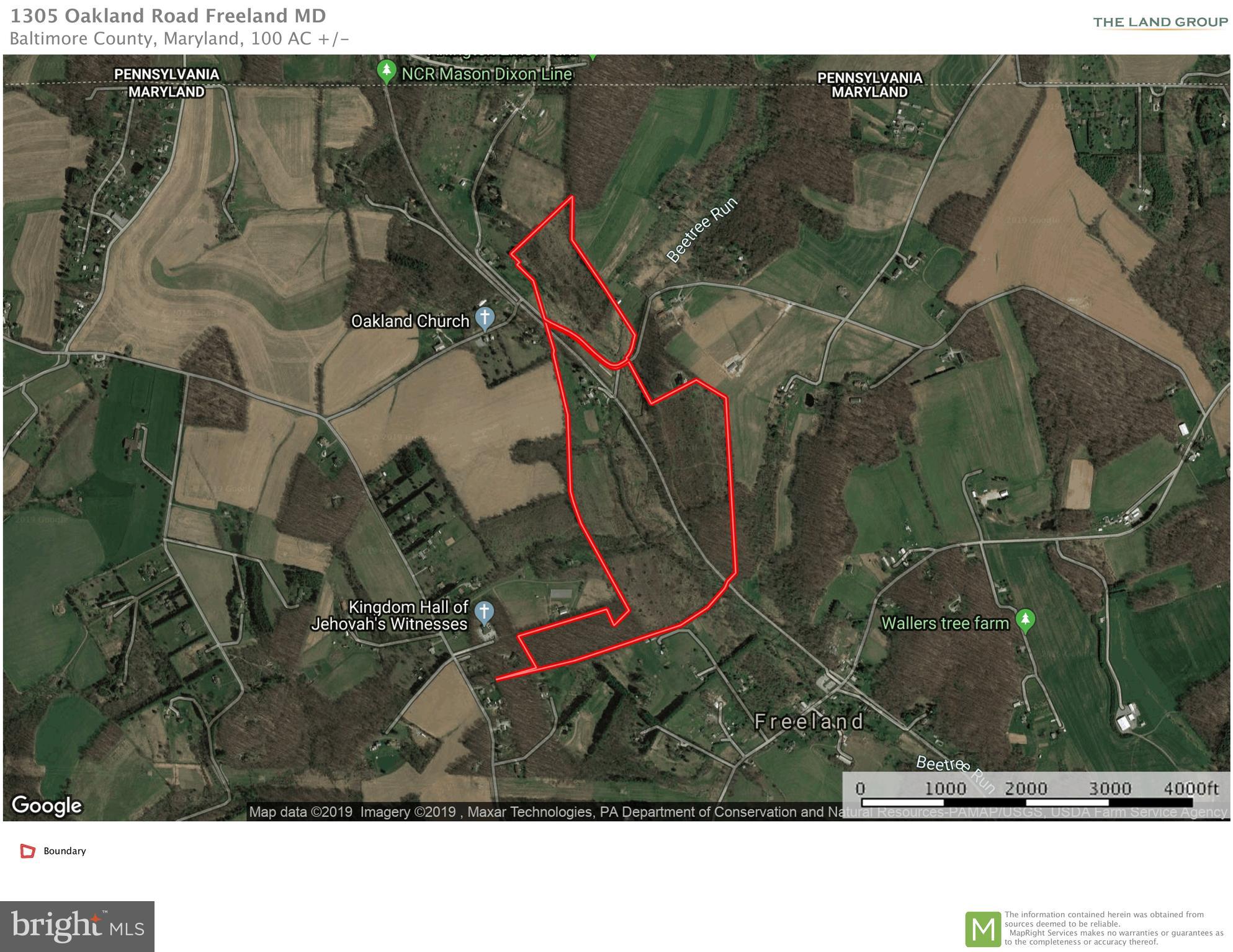 1305 Oakland Road Freeland, MD 21053 - Photo 7 of 10 Tax parcels borders of the property