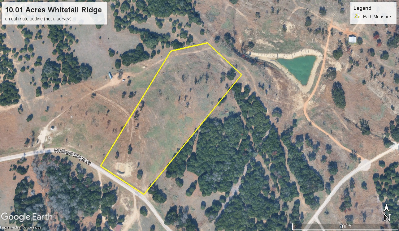 Tbd Whitetail Ridge Drive Kempner, TX 76539 - Photo 21 of 22 Map / location with property boundaries highlighted Not a survey just approx.