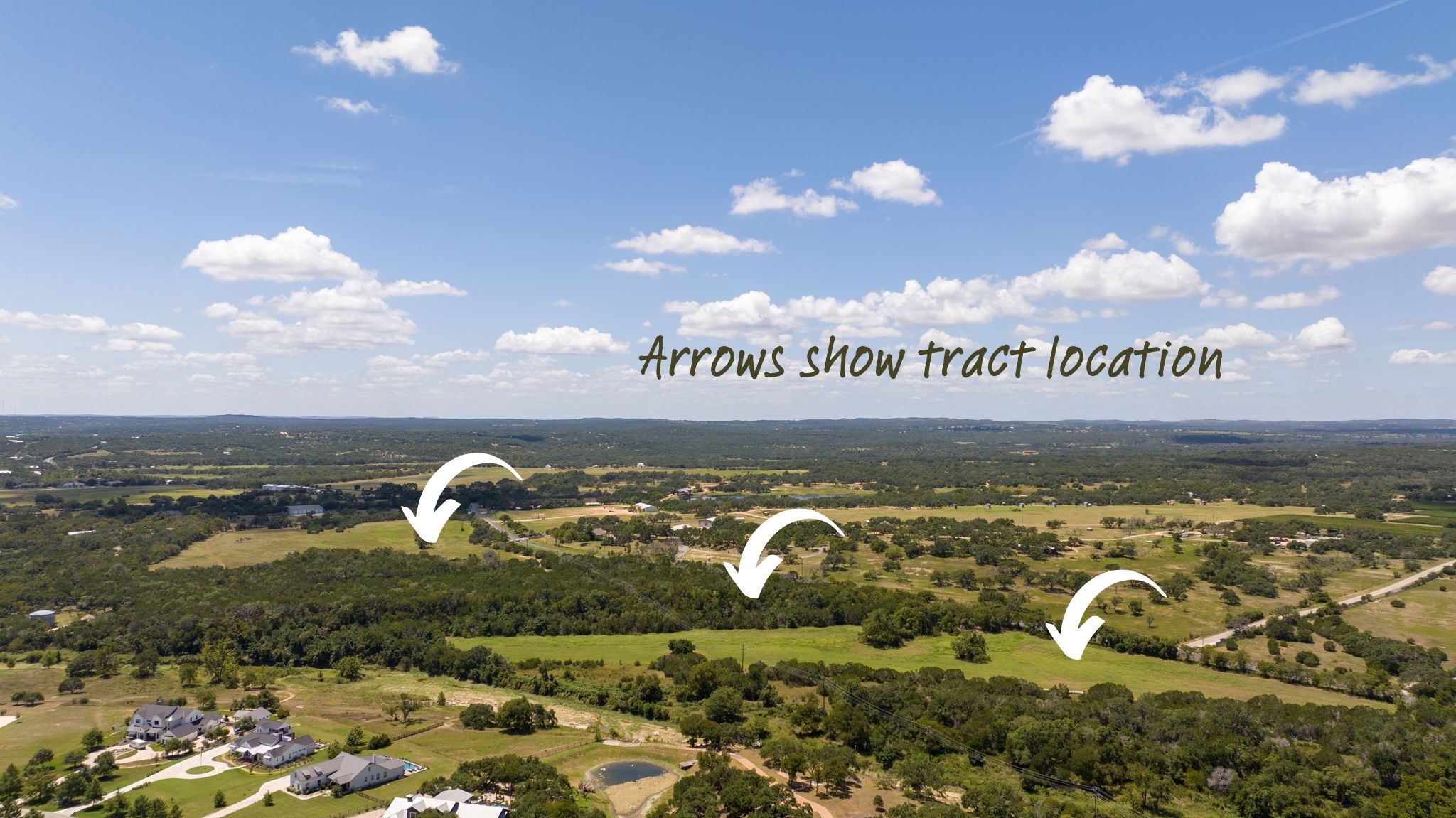 12 Ranch Road 12 Driftwood, TX 78619 - Photo 5 of 21 Birds eye view of property as seen from the Howard Ranch side of Onion Creek, looking South/Southwest.