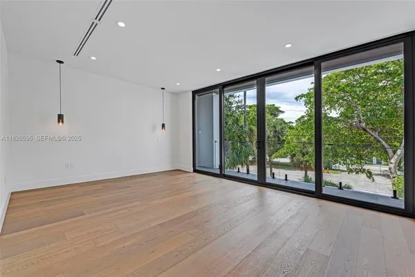 a view of a room with window