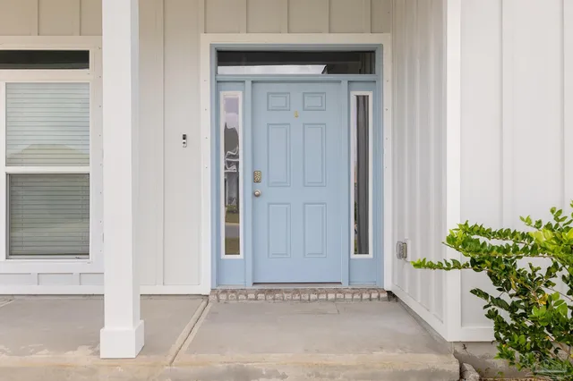 a view of an entryway door