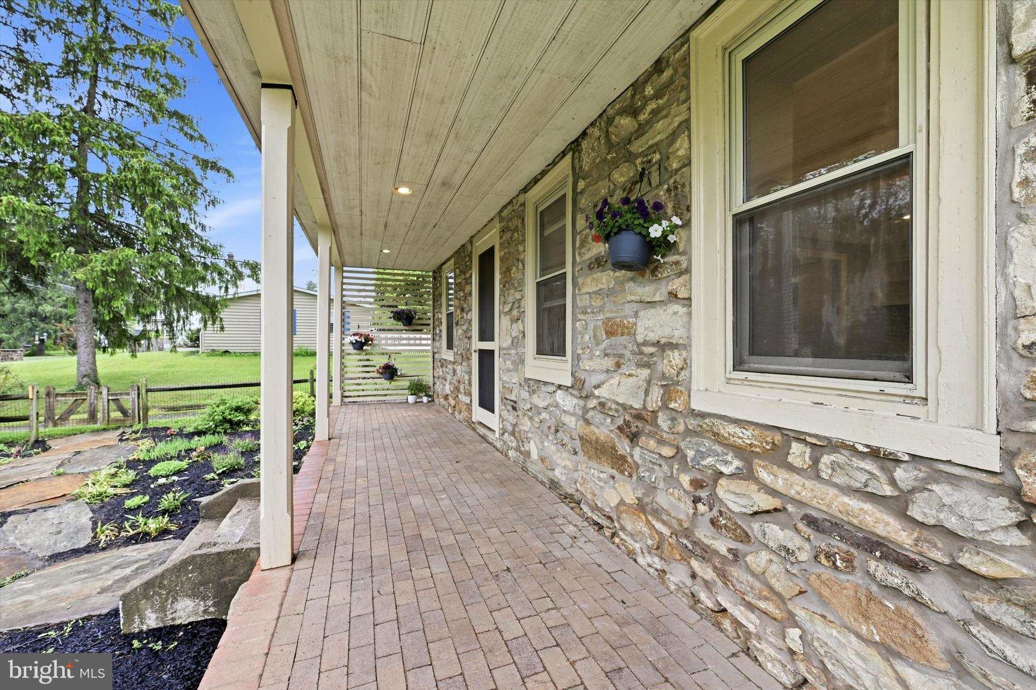 Brick & Stone front porch