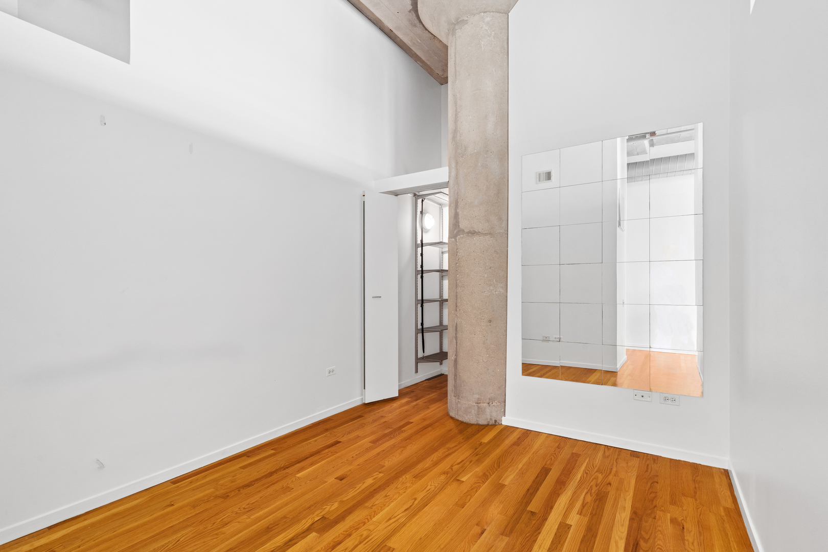 1727 South Indiana Avenue, Unit 319 Chicago, IL 60616 - Photo 18 of 21 a view of empty room with wooden floor and entryway