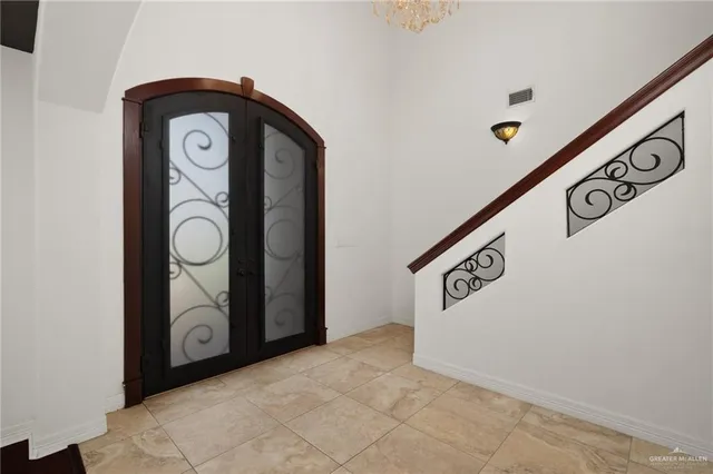 a view of front door door of a house