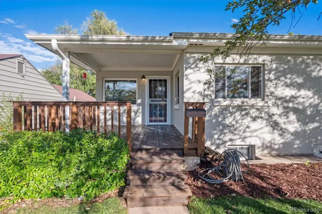 a view of a house with a porch