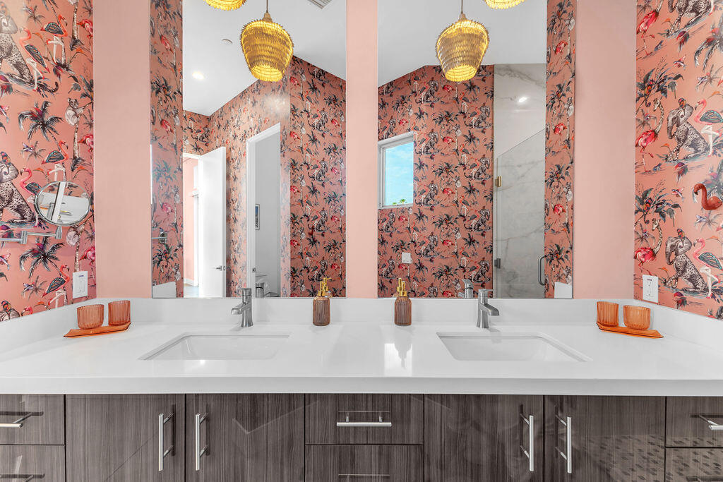 2100 East Sahara Road Palm Springs, CA 92262 - Photo 16 of 117 a bathroom with a sink and a mirror