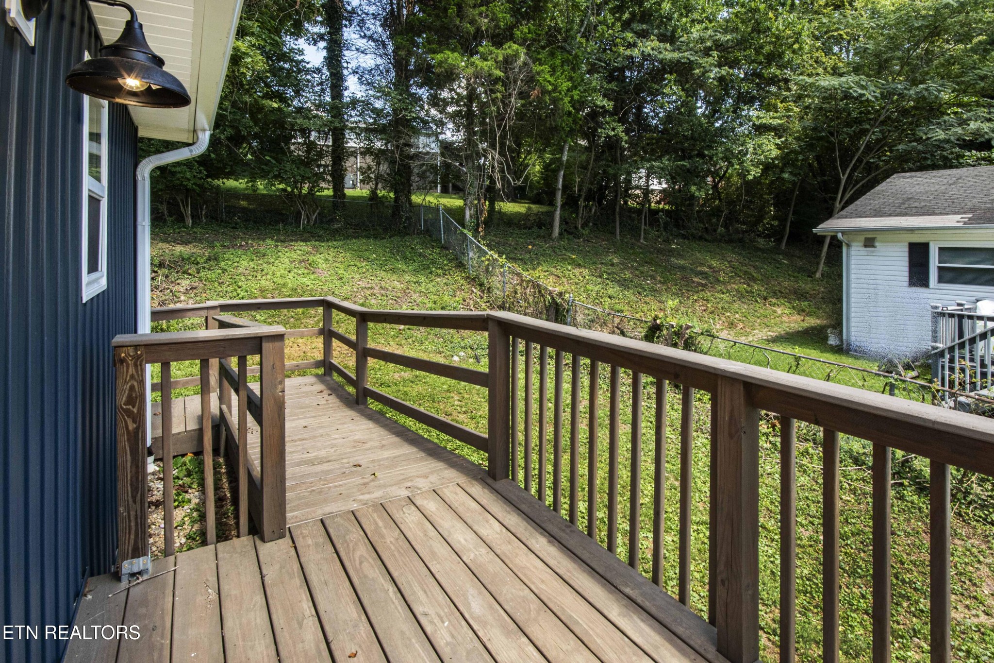 110 Delmar Circle Oak Ridge, TN 37830 - Photo 31 of 38 a view of a wooden deck with a lake view