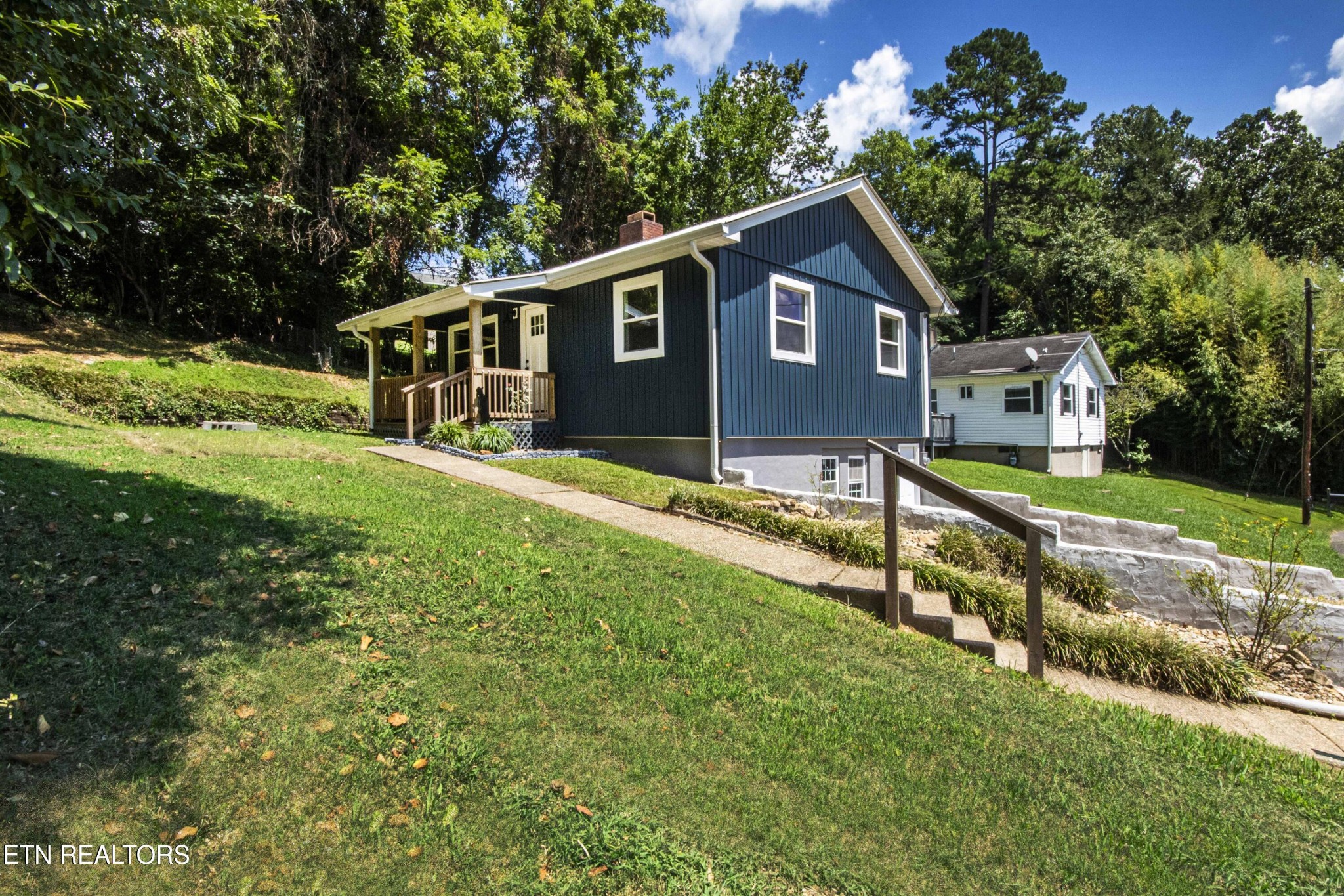 110 Delmar Circle Oak Ridge, TN 37830 - Photo 36 of 38 a house view with a garden and large trees