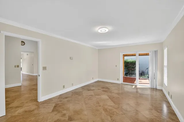 a view of small space with racks on the wall