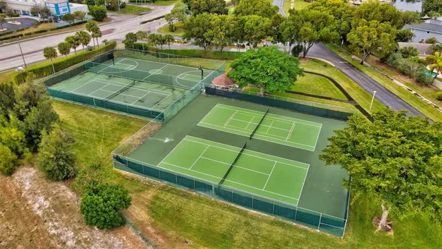 a view of tennis court