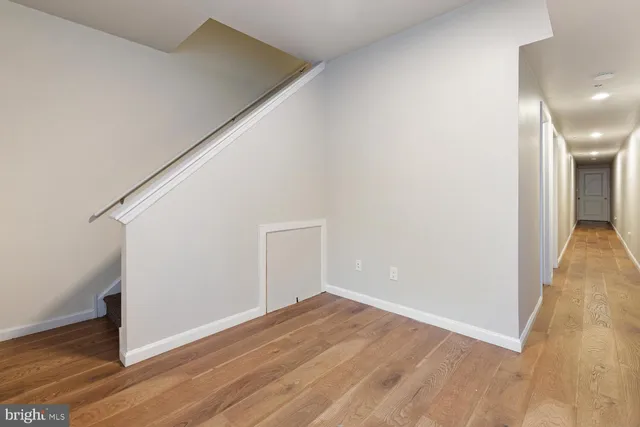 wooden floor in an empty room with wooden floor