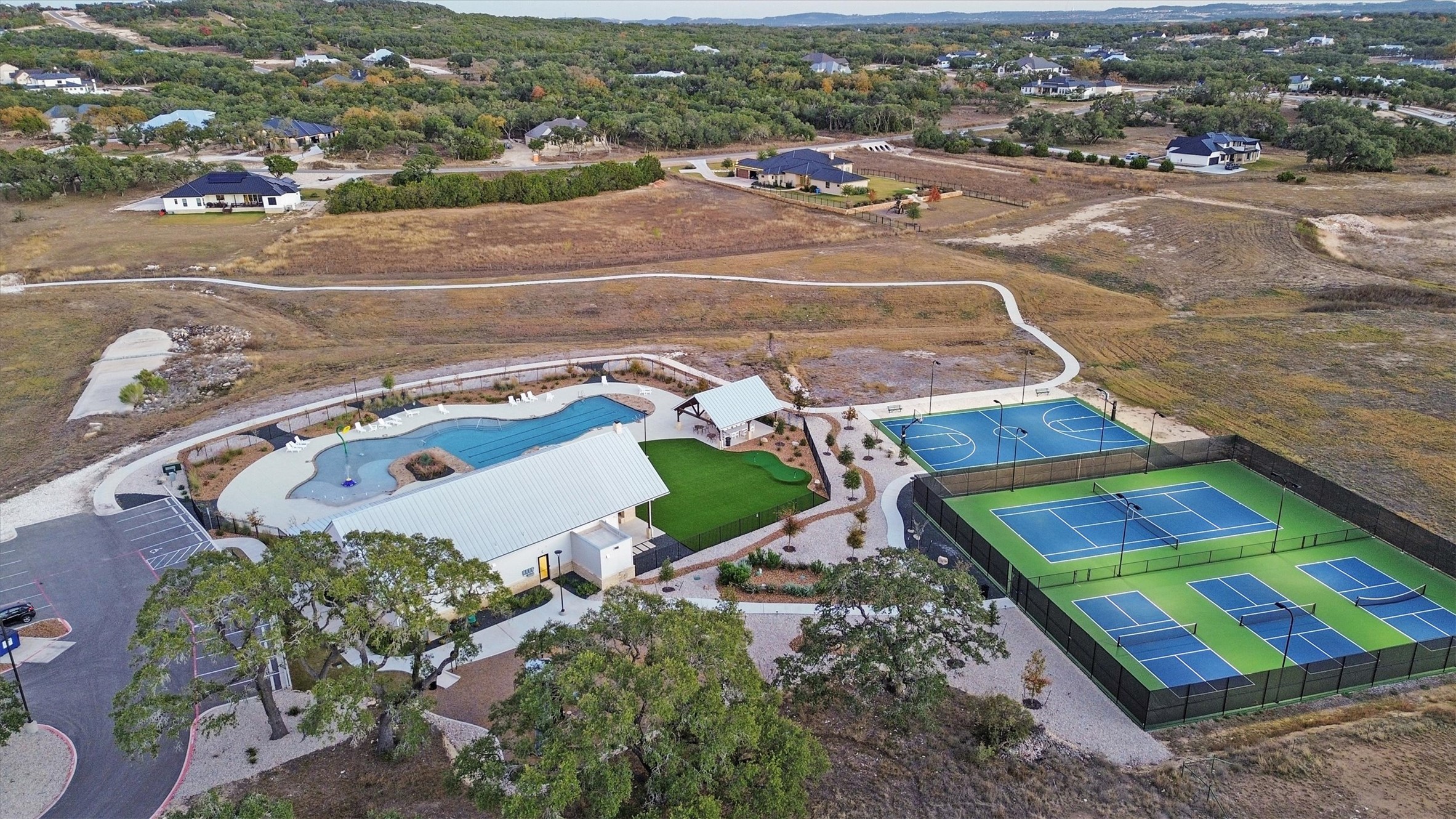 34812 Ansley Rdg Trail Bulverde, TX 78163 - Photo 9 of 13 Aerial view of a pool area