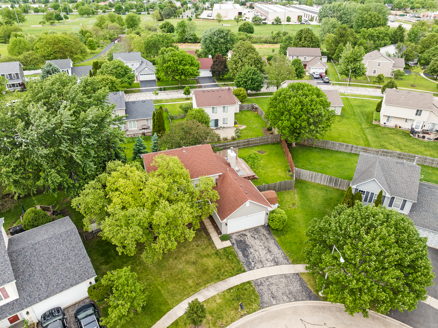 2 Buckboard Court Bolingbrook, IL 60490 - Photo 31 of 33 an aerial view of a house with a garden