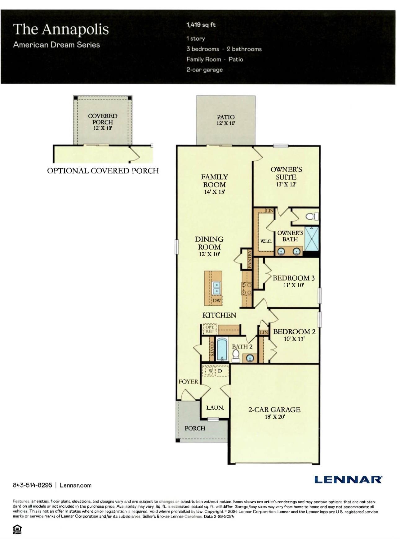 707 El Pepino Loop Longs, SC 29568 - Photo 10 of 10 Floor plan