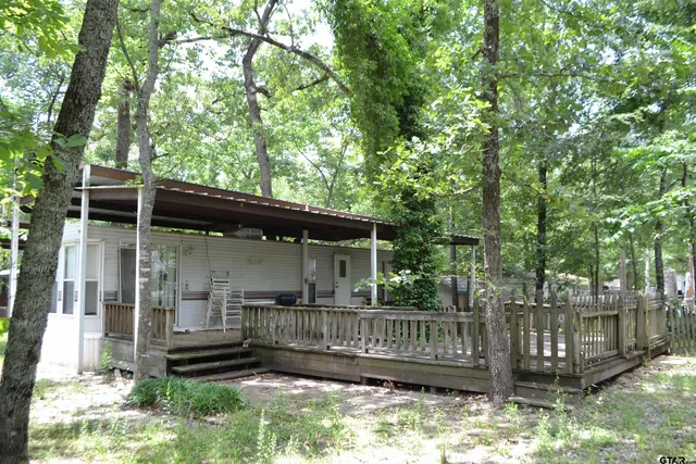 a view of house with a small yard and a large tree