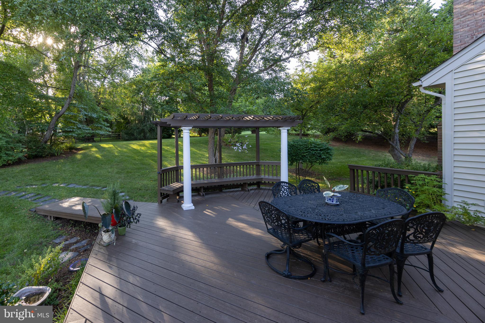 9702 Rambling Ridge Court Fairfax Station, VA 22039 - Photo 14 of 78 Large rear deck is plumbed for a gas barbeque