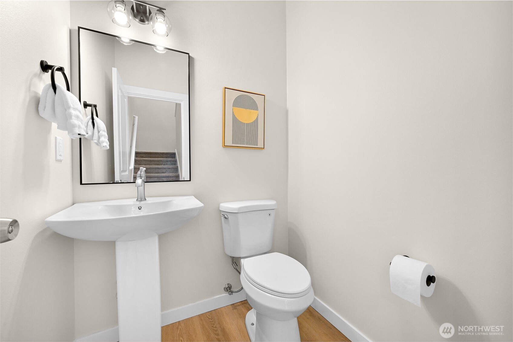 710 A F & S Grade Road, Unit B Sedro-Woolley, WA 98284 - Photo 10 of 38 a bathroom with a sink and a toilet