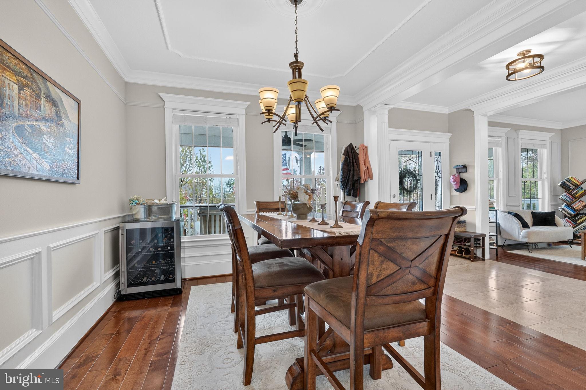 3112 Spring Drive Alexandria, VA 22306 - Photo 9 of 58 a view of a dining room with furniture window and wooden floor