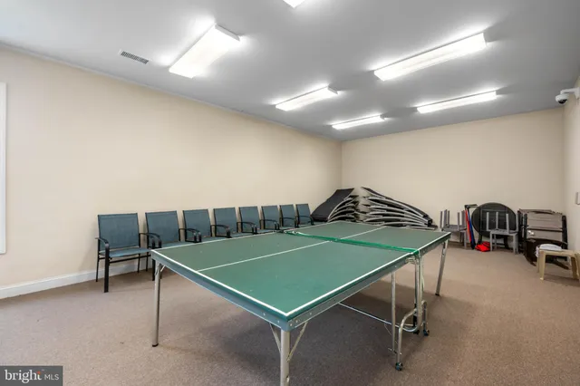 a room with pool table