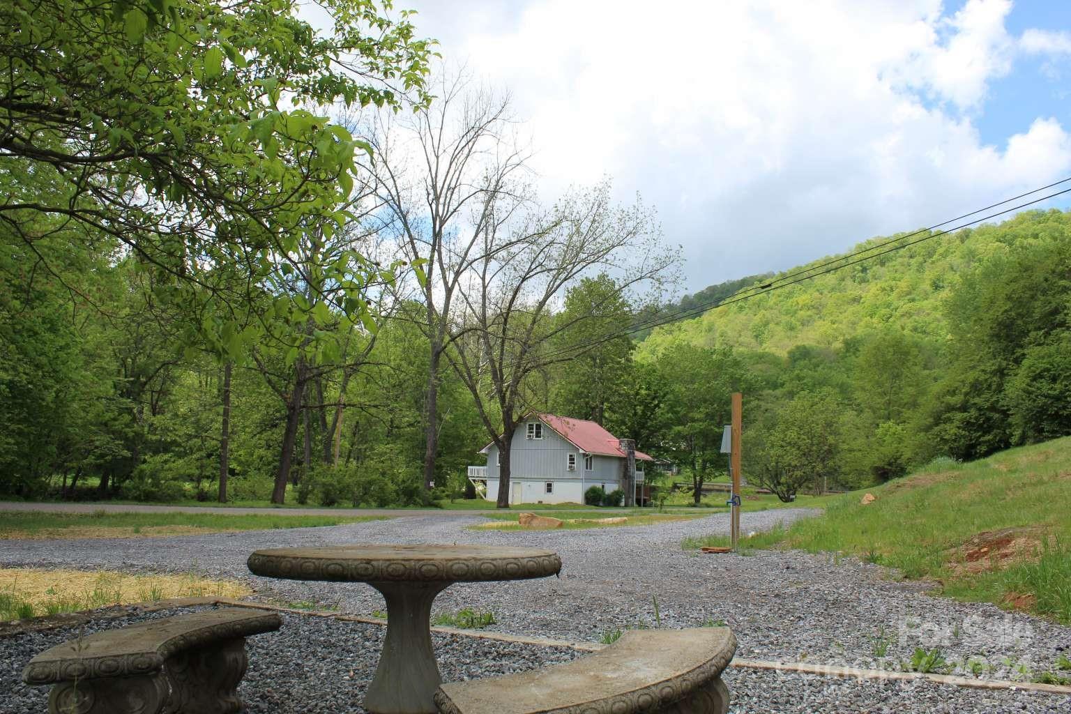 505 Mundy Field Road Canton, NC 28716 - Photo 9 of 22 a view of backyard with swimming pool and outdoor seating