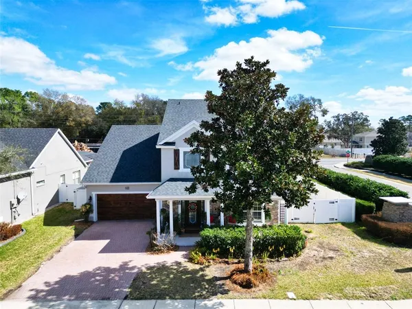 a front view of house with yard