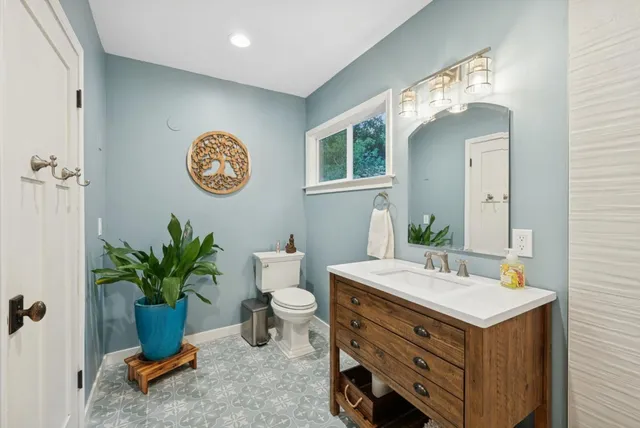 a view of a house with a patio