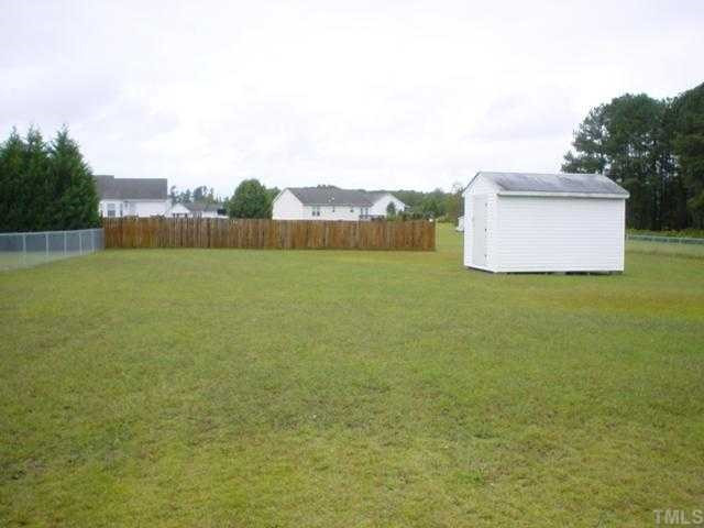 2289 Polenta Road Clayton, NC 27520 - Photo 8 of 8 Huge back yard offers plenty of room to stretch out. Already fenced on 3 sides! Back Yard