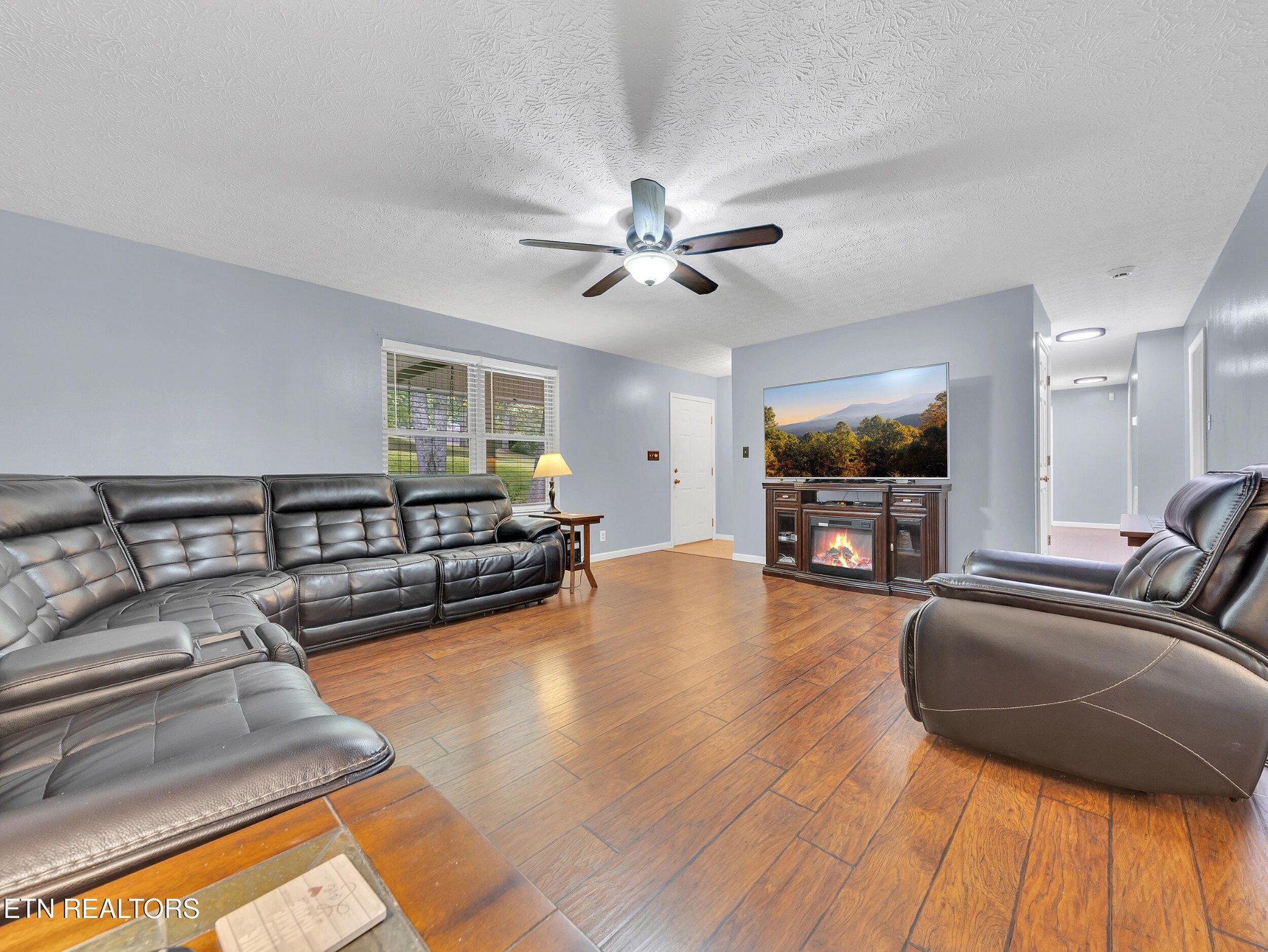 3342 Shagbark Road Powell, TN 37849 - Photo 5 of 32 a living room with furniture and a flat screen tv