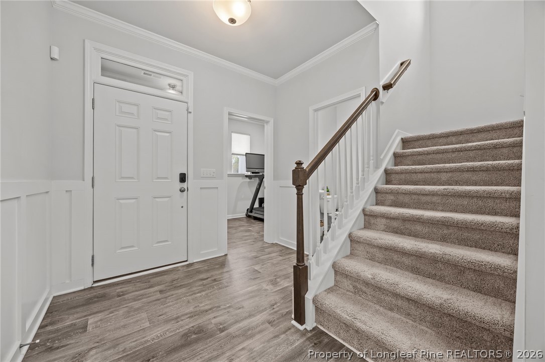 334 Beacon Hl Road Lillington, NC 27546 - Photo 5 of 49 a view of entryway with wooden floor