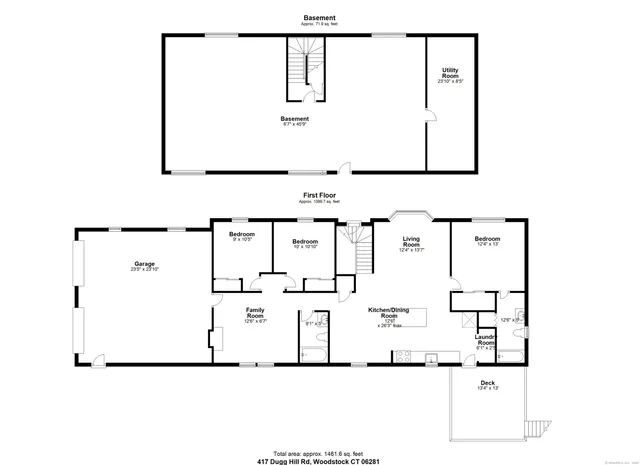 a living room with stainless steel appliances kitchen island a table and chairs in it