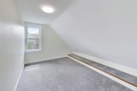 front view of a house with a stairs