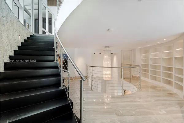 a view of balcony with city view