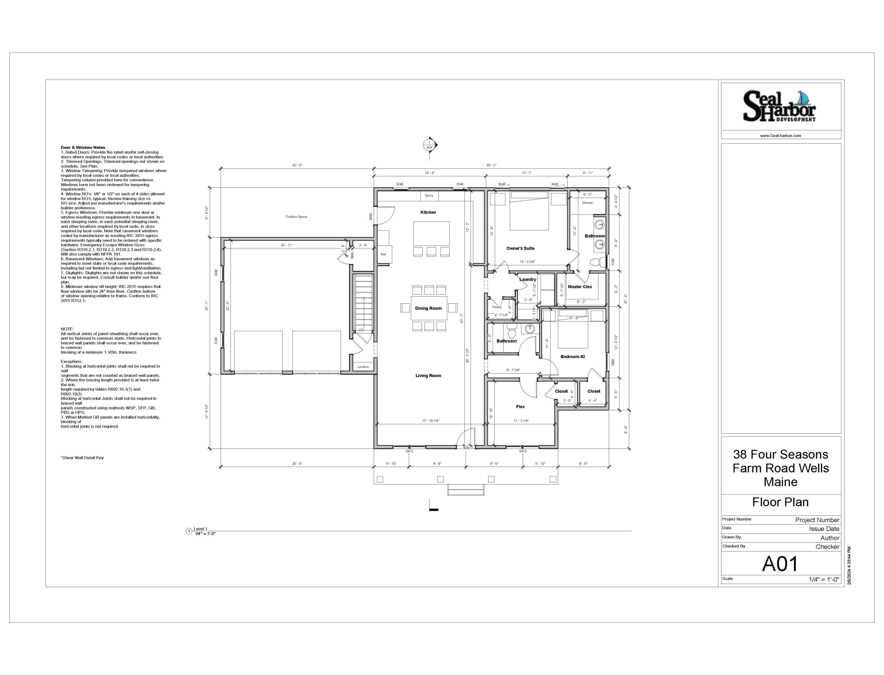 38 Four Seasons Farm Rd Wells, Unit 2 Wells, ME 04090 - Photo 5 of 11 Four Seasons Farm Lot 2_Floor Plan1