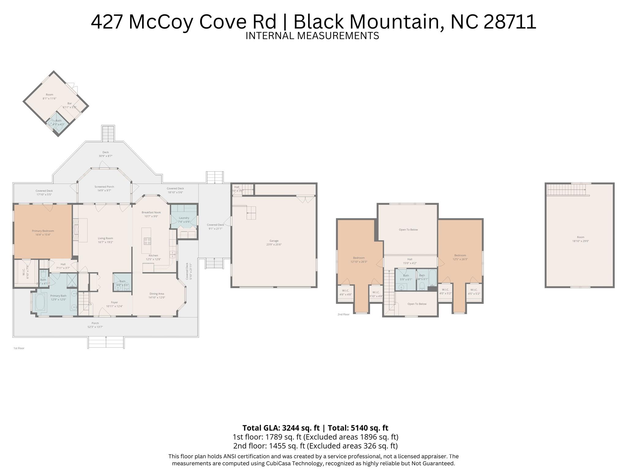 427 McCoy Cove Road Black Mountain, NC 28711 - Photo 44 of 47 a picture of a floor plan