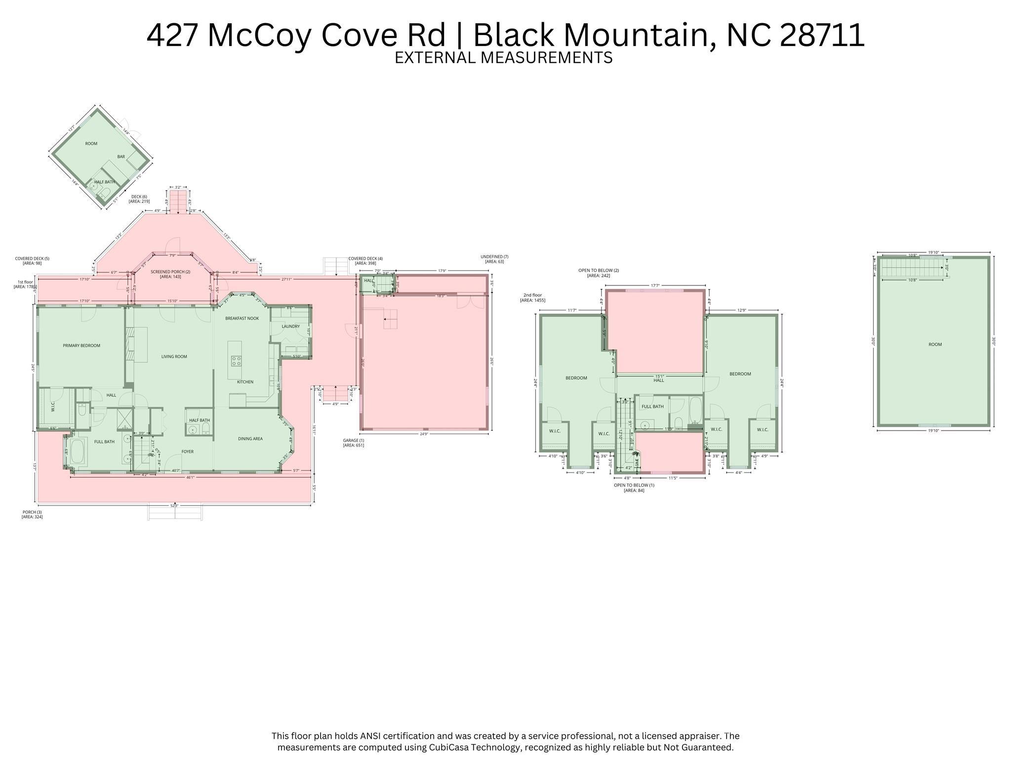 427 McCoy Cove Road Black Mountain, NC 28711 - Photo 45 of 47 a picture of a floor plan