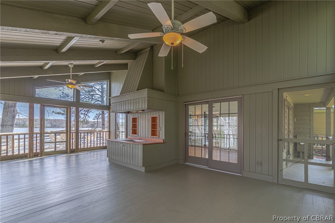 85 Rivers Bend Road Lancaster, VA 22503 - Photo 17 of 46 Screened Porch opens to Deck