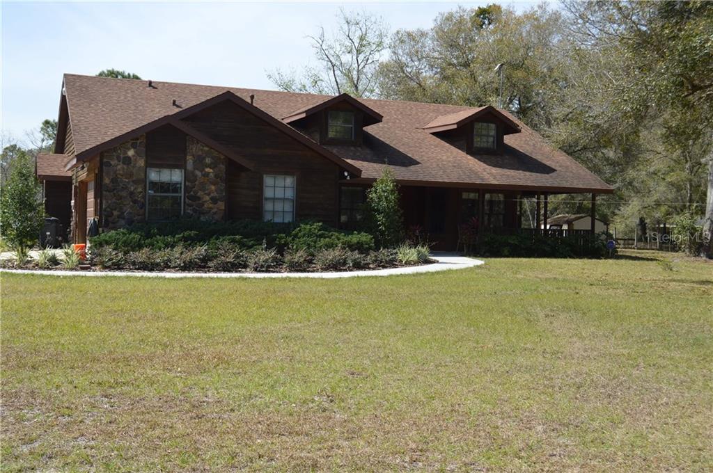 Cedar siding ranch home