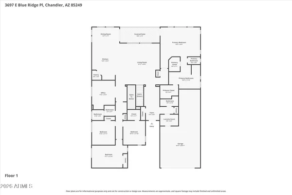 $1,240,000 | 3697 East Blue Ridge Place, Chandler, AZ 85249