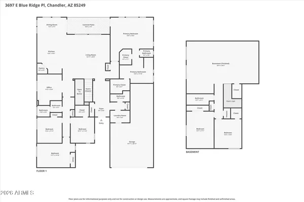 $1,240,000 | 3697 East Blue Ridge Place, Chandler, AZ 85249