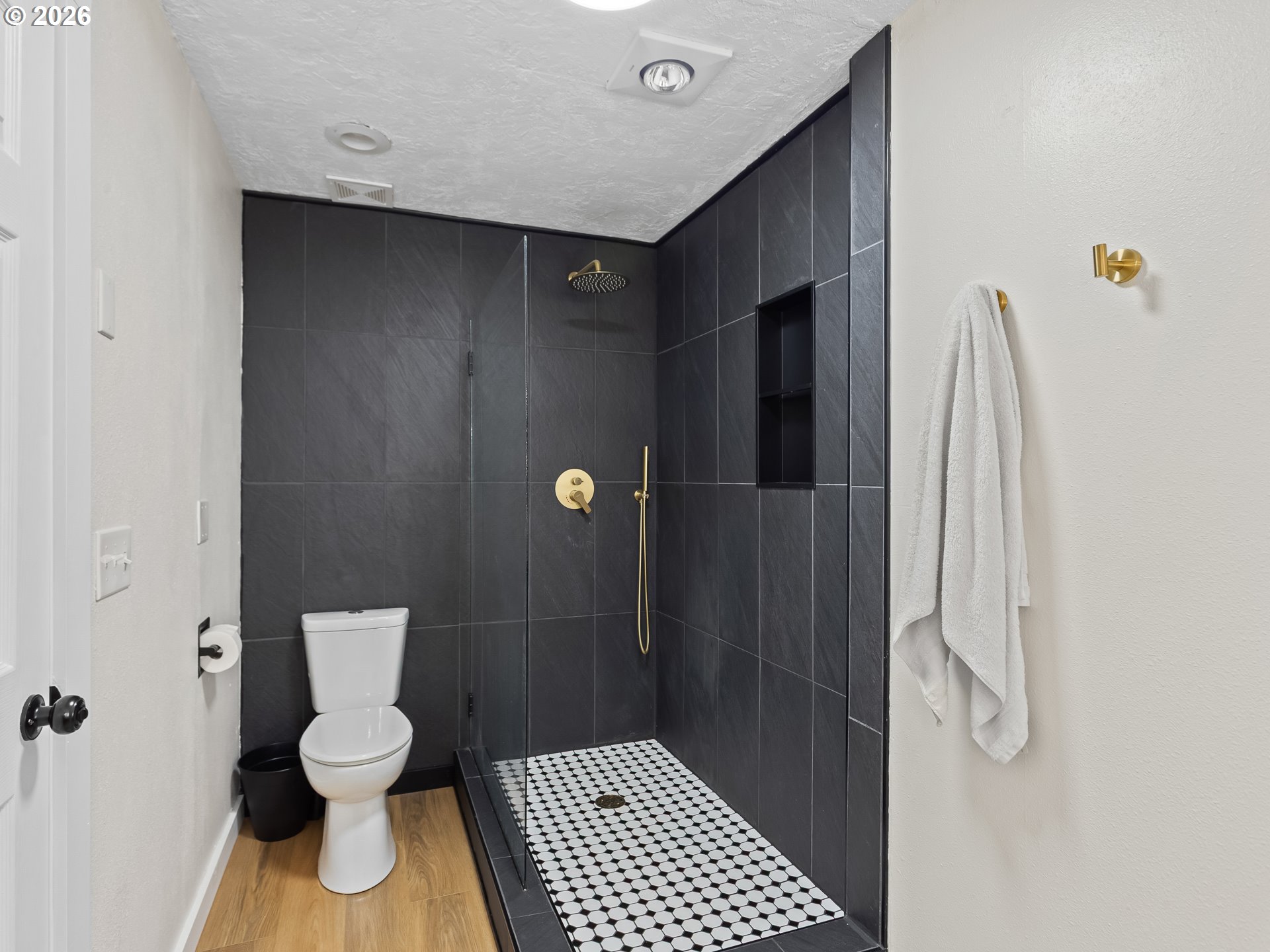 20149 Northeast Oregon Street Fairview, OR 97024 - Photo 24 of 37 a bathroom with a toilet and a shower