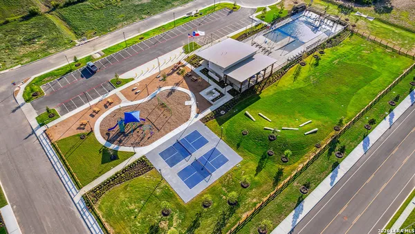 a outdoor view with a sitting space