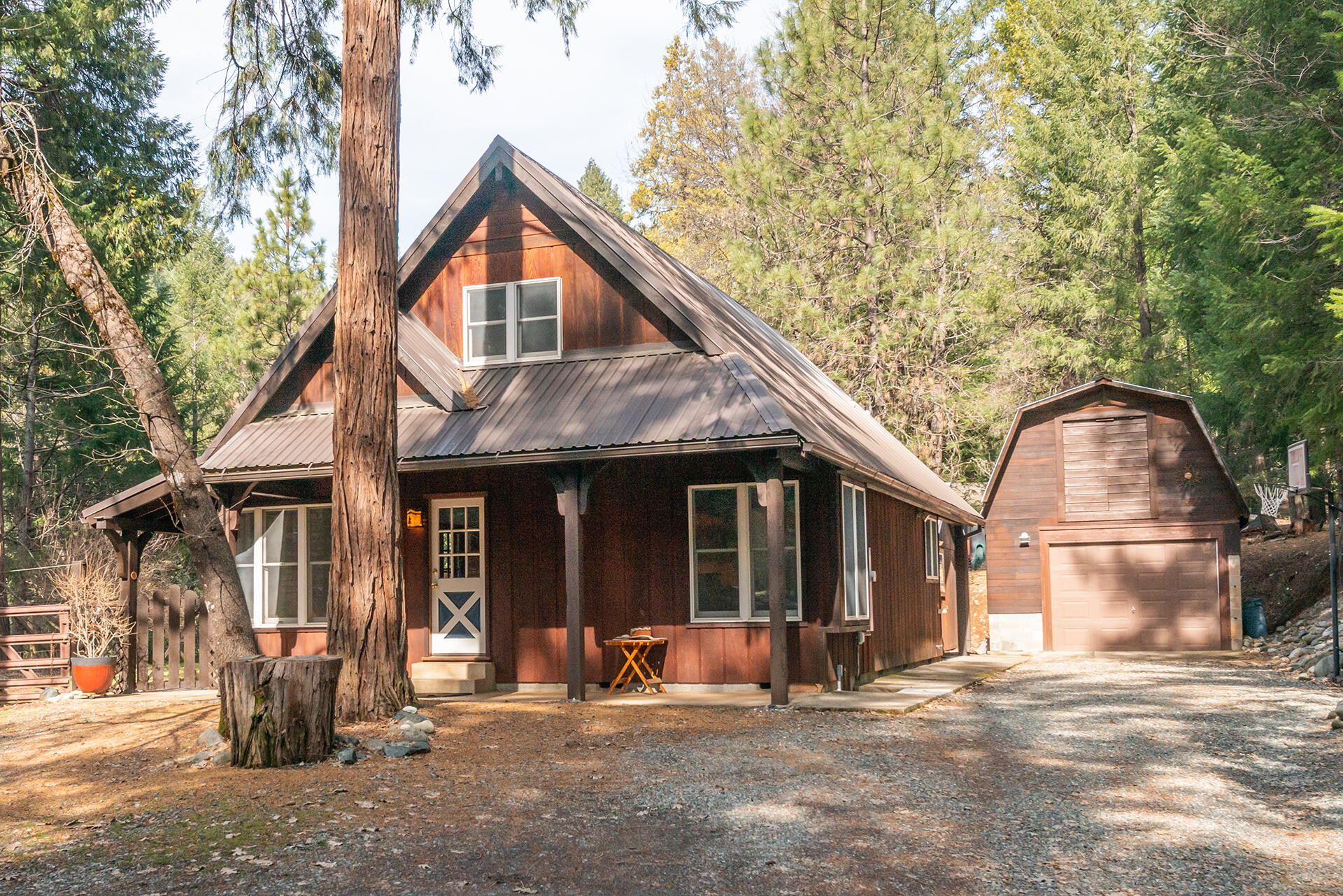 491 East Branch Road Weaverville, CA 96093 - Photo 11 of 59 a front view of a house with sitting area