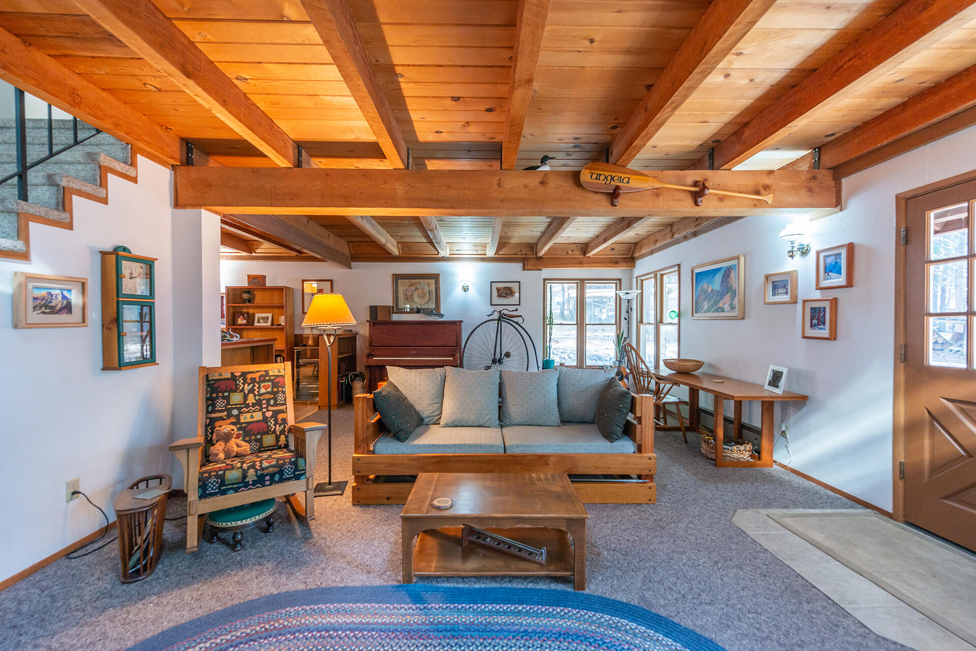 491 East Branch Road Weaverville, CA 96093 - Photo 28 of 59 a living room with furniture and wooden floor