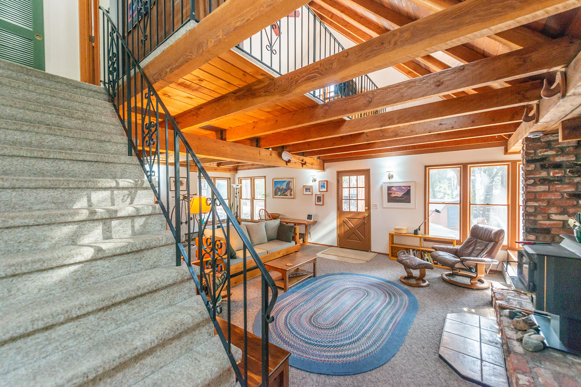 491 East Branch Road Weaverville, CA 96093 - Photo 32 of 59 a room with lots of furniture and windows